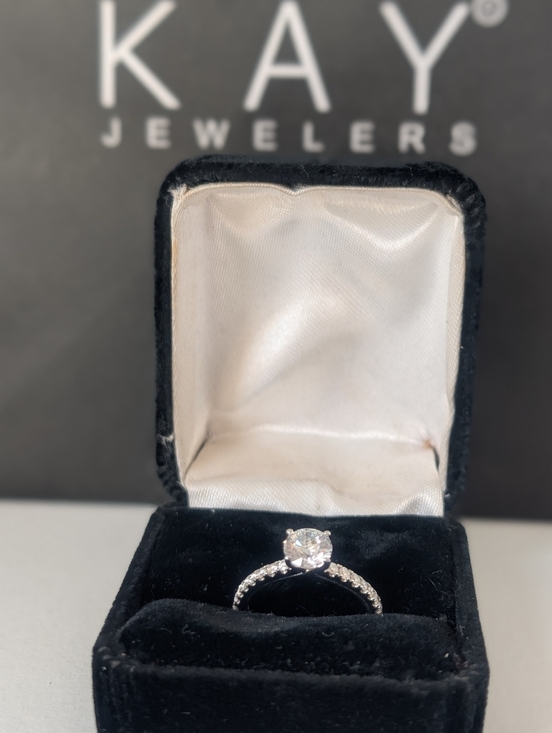 Kay Jewelers Jewelry - NEW Kay Jewelers 14k White Gold 1.02ctw Lab Created Diamond engagement ring Sz 6